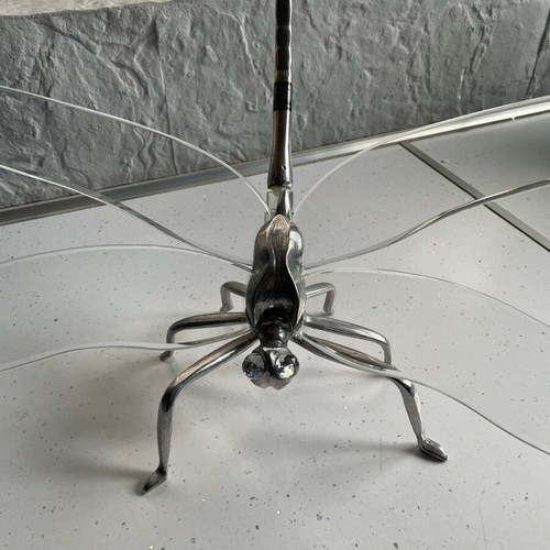 Decorative dragonfly like new with Swarovski stones 50cm