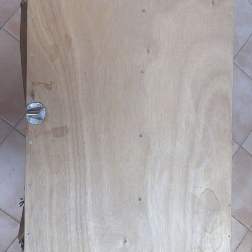 Wooden bench handmade like new with base