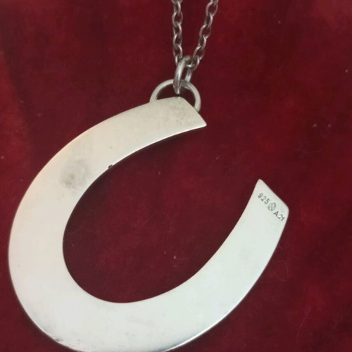 Lalaunis A21 925 silver horseshoe with 50cm chain used