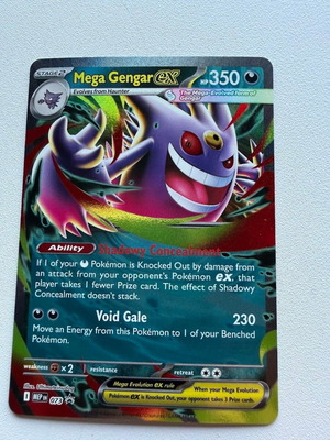 Mega Gengar EX MEP 073 card like new