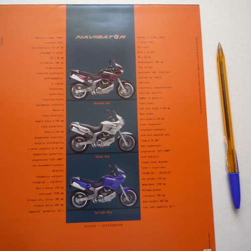 Cagiva Navigator 1000 brochure new with photos and features