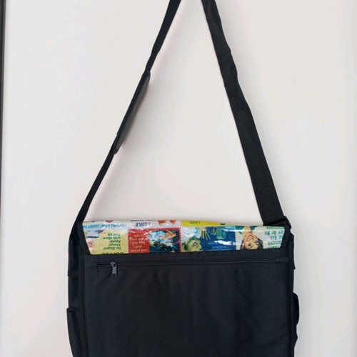 Vintage Comic & Retro Quotes Pop Art Messenger Laptop Bag