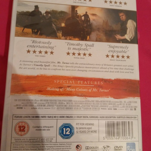 Mr. Turner DVD new, adventure drama, subbed
