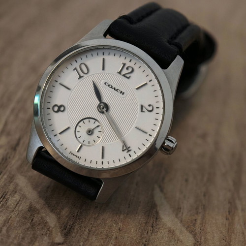 Coach women's watch used, stainless steel 25 mm Swiss Made