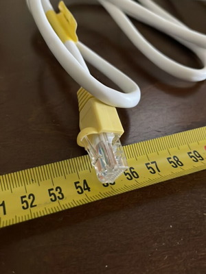 Ethernet cable 2m like new, probably cat5