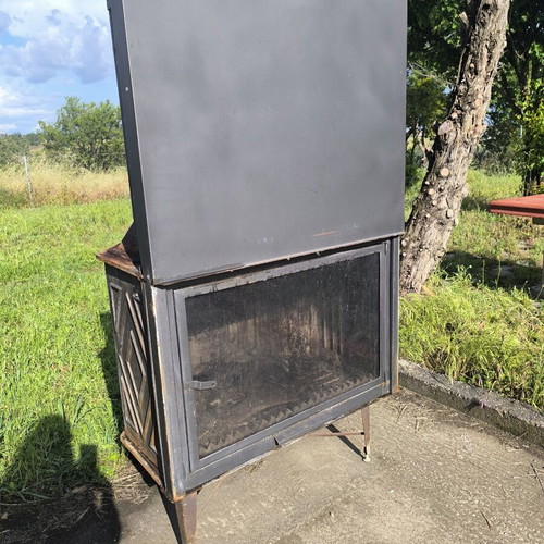 Art&fire Fireplace used with double door opening