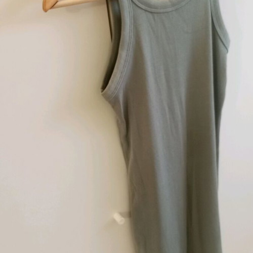 Rib dress H&M like new, light khaki above the knee