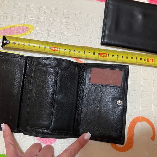 Black leather wallets used