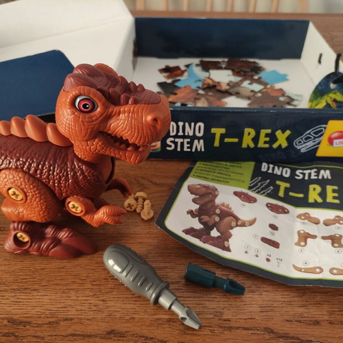 Lisciani Educational Dino Stem T-Rex Construction Set Used