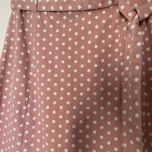 Compañía Fantástica pink polka dot skirt like new, size S
