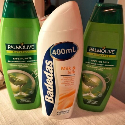 Body and hair care set new with Badedas and Palmolive