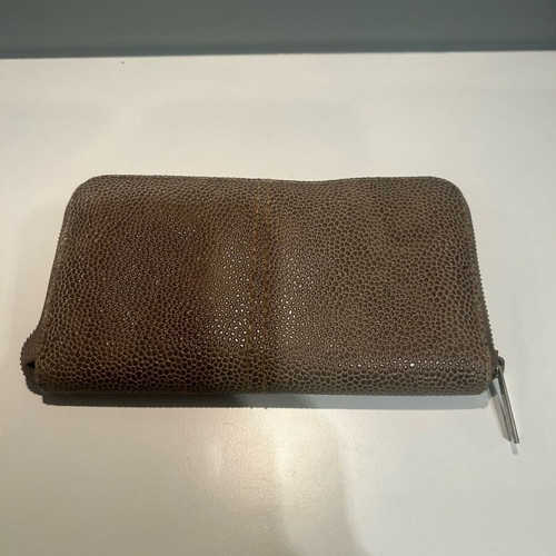 Thiros large beige women's wallet used with multiple card slots