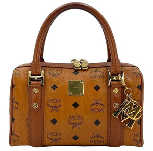 COLLECTIBLE AUTHENTIC BROWN BOSTON MCM BAG