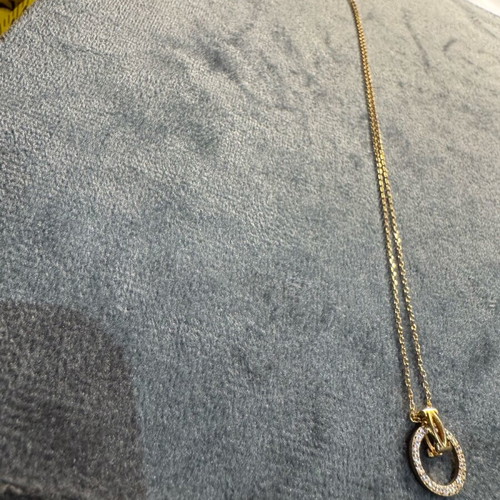Jools gold-plated necklace made of 925 silver like new with decorative stones