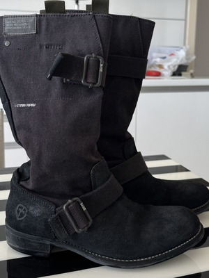 Μπότες G-Star Raw μαύρες νούμερο 39 σαν καινούργιες
