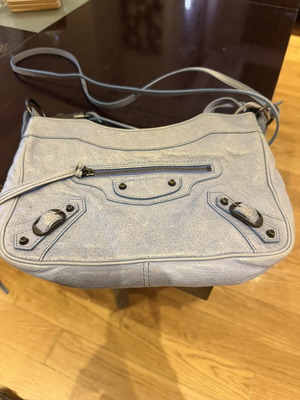 Balenciaga Classic Hip τσάντα σαν καινούργιο, γαλάζια δερμάτινη ώμου