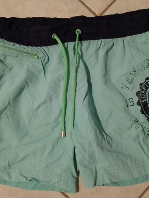 Panos Emporio men's swim shorts used, turquoise, size M