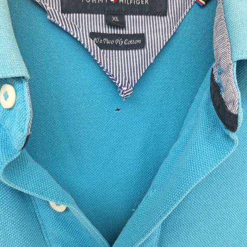 Tommy Hilfiger men's shirt xl used, turquoise with collar