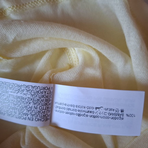 Zara blouse new, 100% cotton, pale yellow, size L