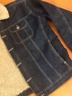 Men's denim jacket new with inner lining blue XXL