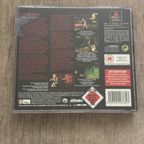 The Crow City of Angels PlayStation 1 game used, English full version