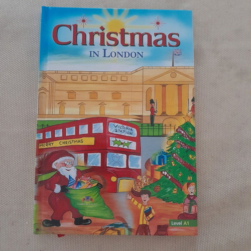 Children's English learning book A1 Christmas in London like new