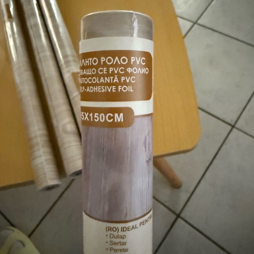 PVC adhesive roll new, oak color, set of 4 rolls