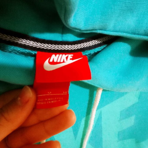 Nike hoodie size M turquoise like new