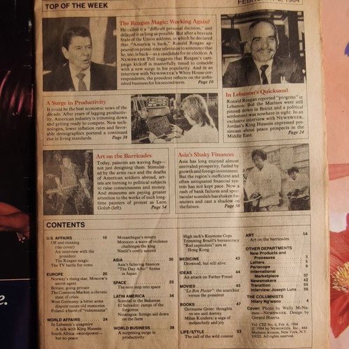 Newsweek magazine 1984 used, The Reagan Magic edition