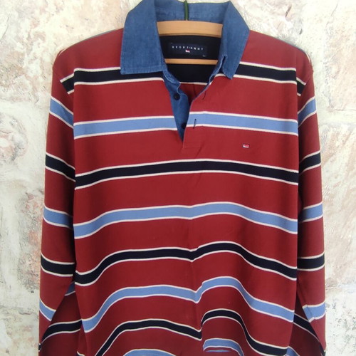 Vintage men's shirt with retro denim collar like new, size M