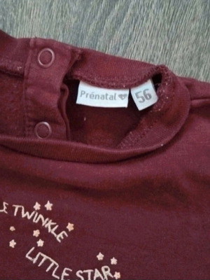 Prénatal baby sweater size 56, burgundy