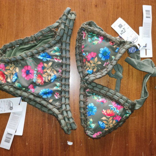 M&D bikini new, multicolor, bra size 40 and slip size 42