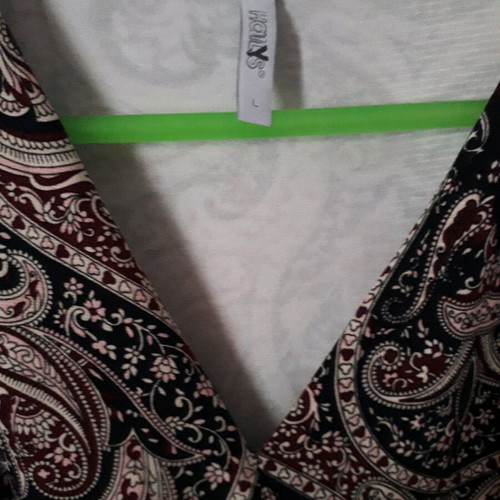 Midi dress size L like new, blue and purple with belt
