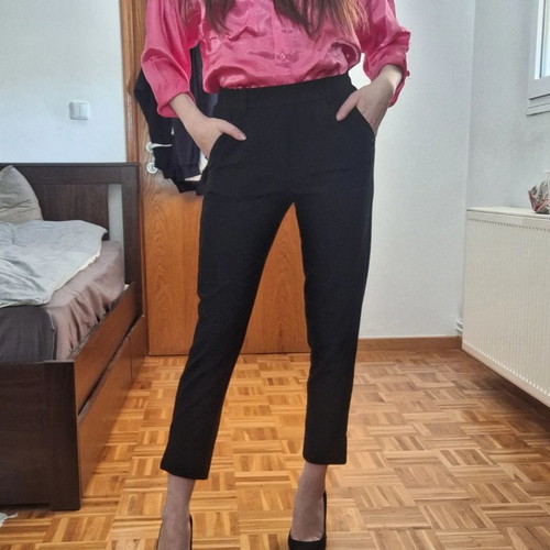 Satin pink shirt like new, size S/M