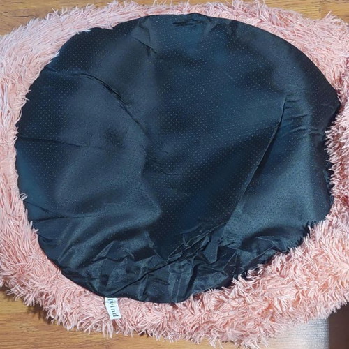 Fluffy plush dog and cat bed new, 70 cm, pink