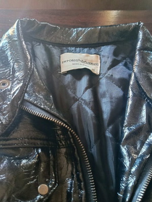 Μπουφάν Armani δερμάτινο σαν καινούργιο, unisex, μέγεθος M