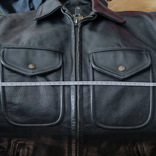 Golden Bear men's real leather jacket Medium used, black