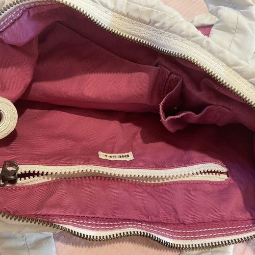 Diesel shoulder bag used, white with colorful details