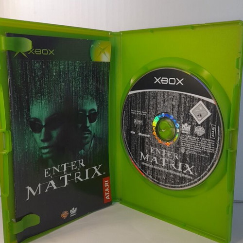 Enter the Matrix Xbox game, complete with manual, Dutch edition