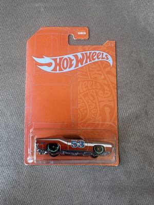 Hot Wheels 1969 Ford Torino Talladega Orange and Blue Series New