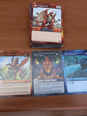 Bakugan карти като нови, комплект от 60+