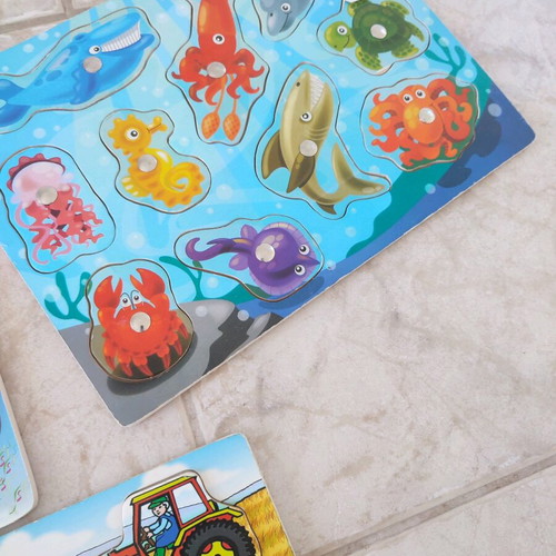 Baby puzzles used, set of 3 from Jumpo