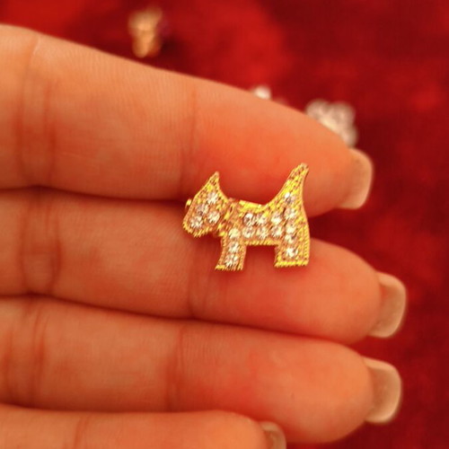 Decorative pins with rhinestones like new, various designs