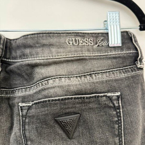 Guess jeans like new with rhinestones, black and grey, size M