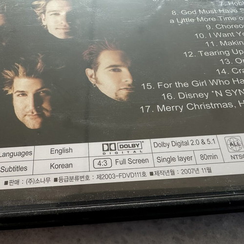 NSYNC DVD pack of 3 like new, pop genre