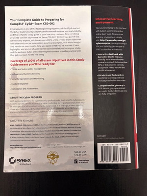 CySA+ Study Guide new
