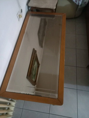 Coffee table new with glass for living room
