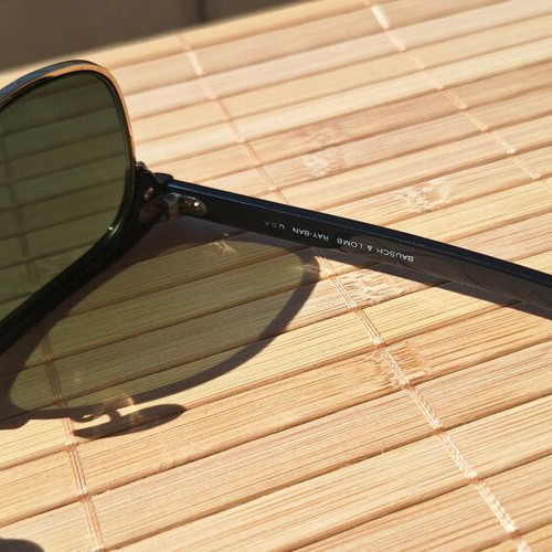 Ray Ban Clubmaster sunglasses G15, made in USA, Bausch and Lomb