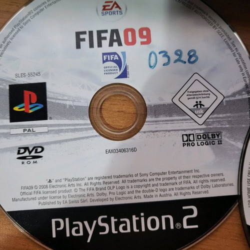 PS2 football games used, non-working, pack