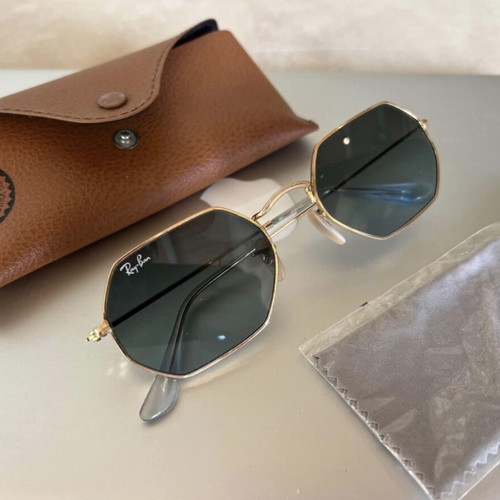 Ray Ban Octagonal sunglasses used, gold